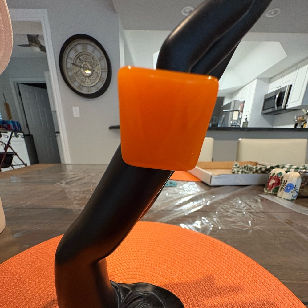 Bold Orange Square Ring - image 3